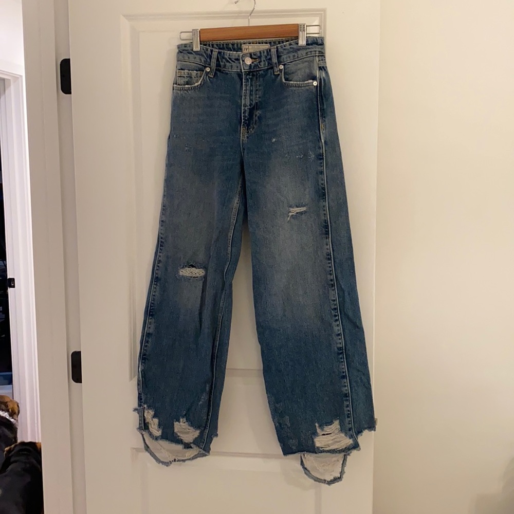 Free People Distressed Jeans